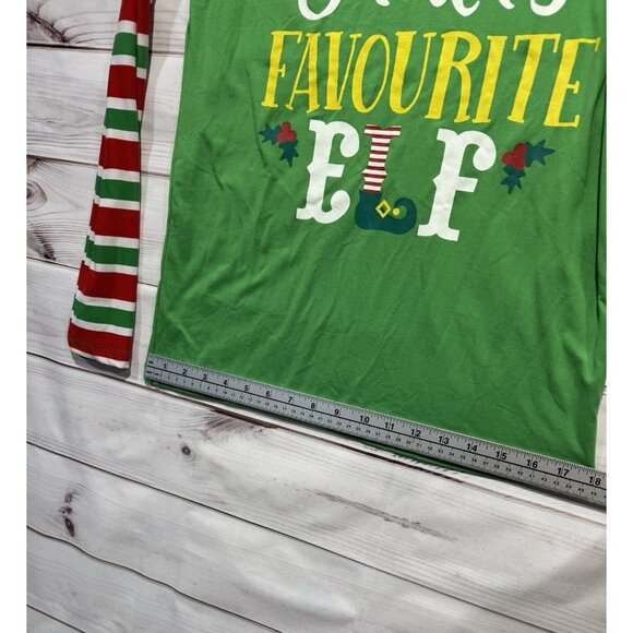 Santa's Favourite Elf Shirt Adult Small S Christmas Holiday Ugly Sweater Top EUC - Picture 8 of 9